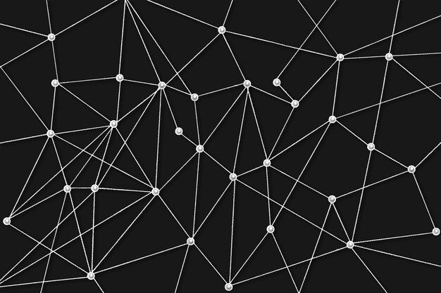 Fondo de red empresarial, conexión de puntos, diseño de tecnología