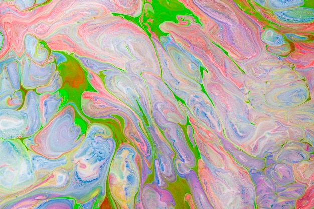 Fondo de remolino de mármol colorido arte experimental de textura fluida abstracta hecha a mano