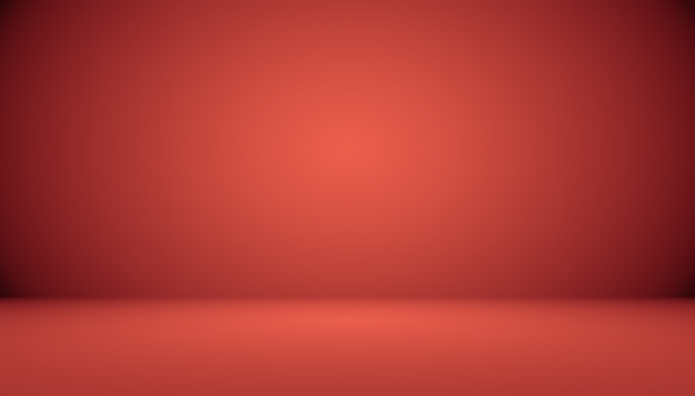 Foto gratuita fondo rojo abstracto diseño de diseño de san valentín de navidad, estudio, sala, plantilla web, informe comercial con color degradado de círculo suave.