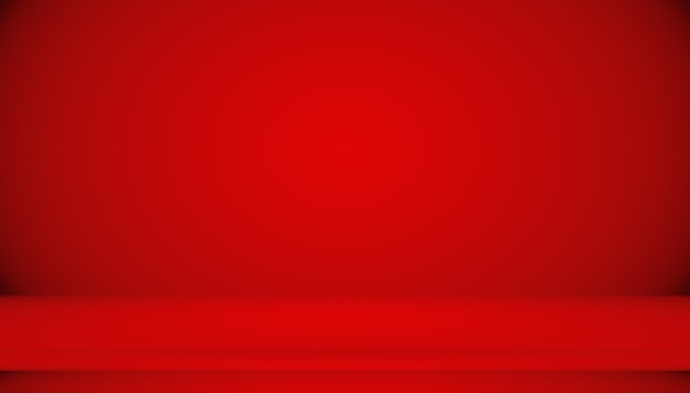 Foto gratuita fondo rojo abstracto diseño de diseño de san valentín de navidad, estudio, sala, plantilla web, informe comercial con color degradado de círculo suave.