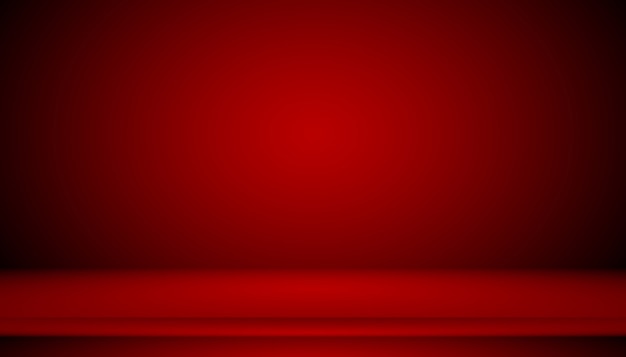 Foto gratuita fondo rojo abstracto diseño de diseño de san valentín de navidad, estudio, sala, plantilla web, informe comercial con color degradado de círculo suave.