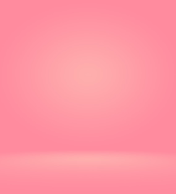 Foto gratuita fondo rojo rosa claro abstracto diseño de diseño de navidad y san valentín, estudio, habitación, plantilla web, informe comercial con color degradado de círculo suave.