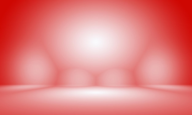 Fondo rojo suave de lujo abstracto Diseño de diseño de San Valentín de Navidad Plantilla web de estudio Informe comercial con color degradado de círculo suave