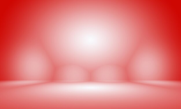 Fondo rojo suave de lujo abstracto Diseño de diseño de San Valentín de Navidad Plantilla web de estudio Informe comercial con color degradado de círculo suave