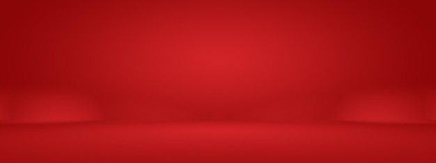 Fondo rojo suave de lujo abstracto Diseño de diseño de San Valentín de Navidad Plantilla web de estudio Informe comercial con color degradado de círculo suave