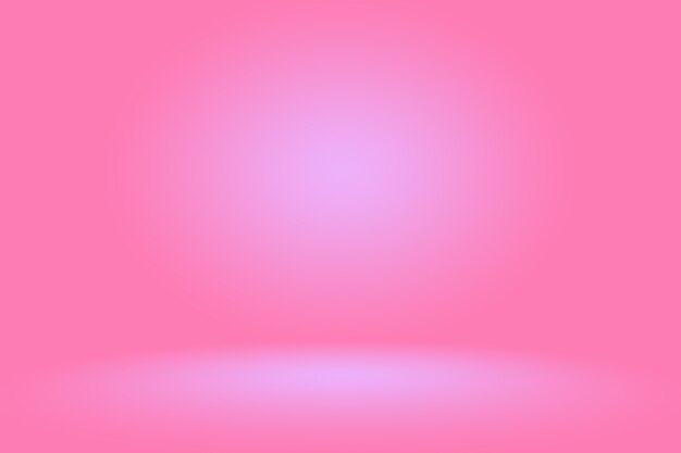 Fondo rosado abstracto Diseño de diseño de San Valentín de Navidad, estudio, sala, plantilla web, Informe comercial con color degradado de círculo suave.