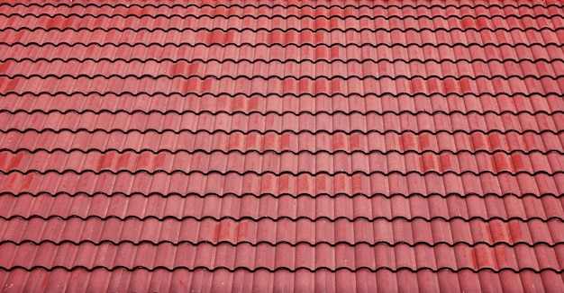 Fondo de techo de tejas rojas