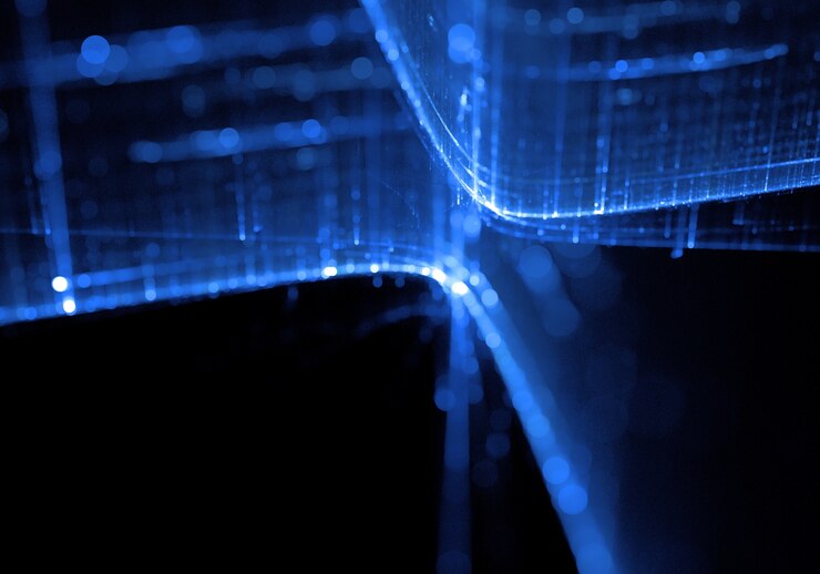 Foto gratuito fondo tecnológico azul