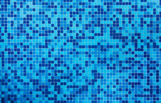 Fondo de textura de azulejos de baño azul