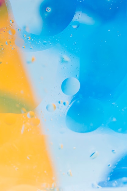 Foto gratuita fondo con textura de burbuja azul y amarillo