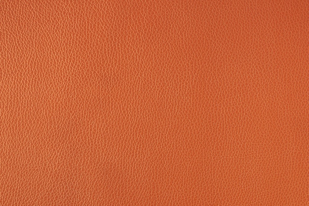 Fondo de textura de cuero fino naranja