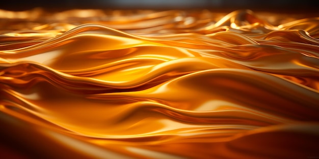 Fondo de textura de elemento líquido dorado con ondas