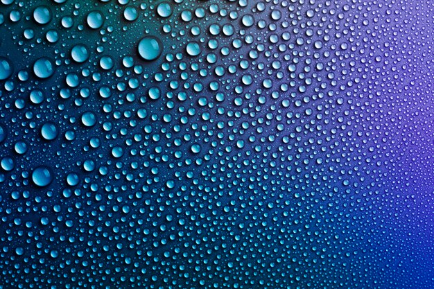 Fondo de textura de gotas de agua, diseño degradado