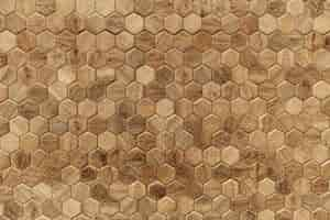 Foto gratuita fondo de textura de madera con motivos hexagonales