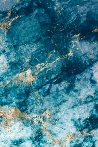 Fondo con textura de mármol azul y oro