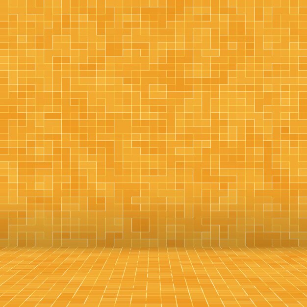 Fondo de textura de mosaico de gres de gres naranja amarillo y rojo patrón geométrico colorido abstracto moderno ...