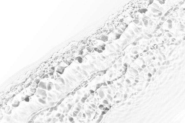 Fondo de textura de onda de agua, diseño blanco