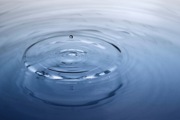 Fondo de textura de ondulación de agua, diseño azul