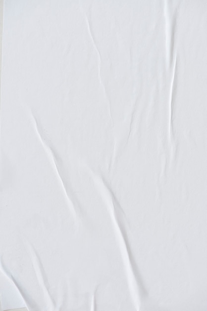 Fondo de textura de papel arrugado blanco