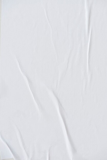 Fondo de textura de papel arrugado blanco