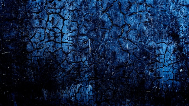 Fondo de textura de pared de hormigón de cemento abstracto oscuro azul viejo