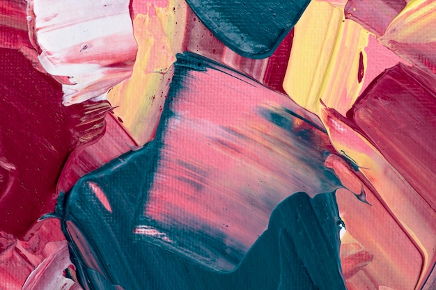 Foto gratuita fondo con textura de pintura acrílica en arte creativo de estilo abstracto rosa