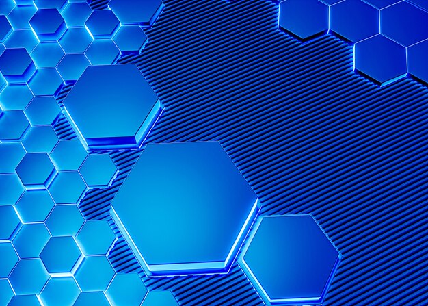 Fondo texturizado hexagonal para redes