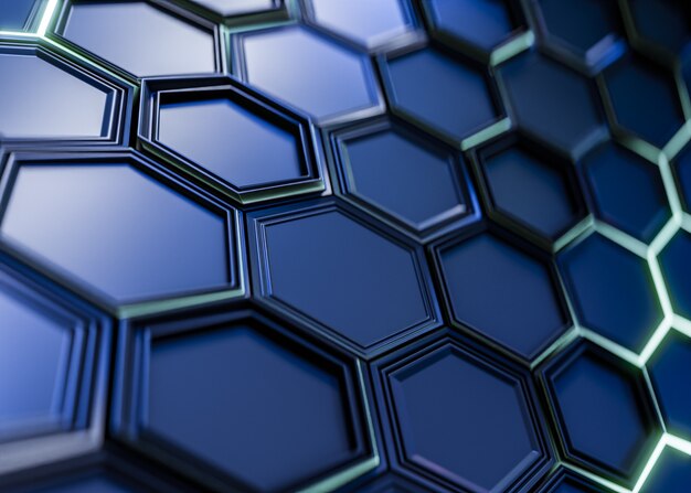 Fondo texturizado hexagonal para redes