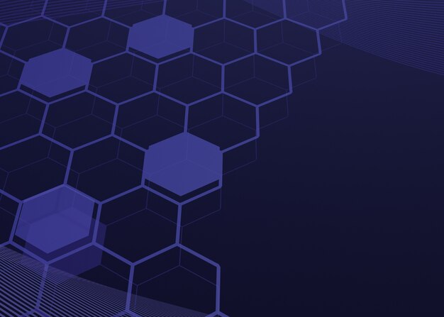 Fondo texturizado hexagonal para redes