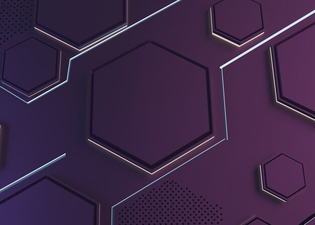 Fondo texturizado hexagonal para redes