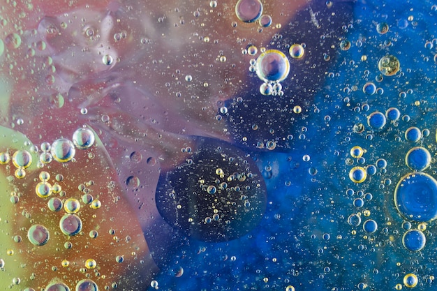 Fondo texturizado pintado con burbujas