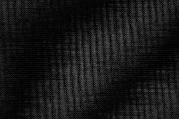 Fondo texturizado textil tejido negro