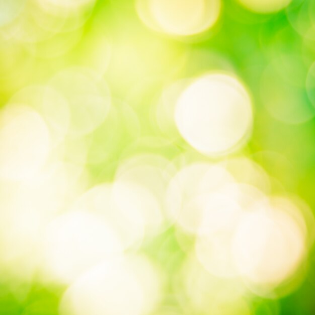 Fondo verde abstracto del bokeh