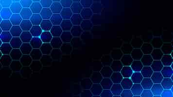 Foto gratuita fondos hexagonales azules para redes