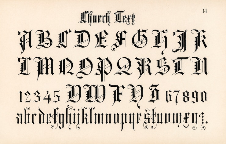 Photo Gratis font teks gereja