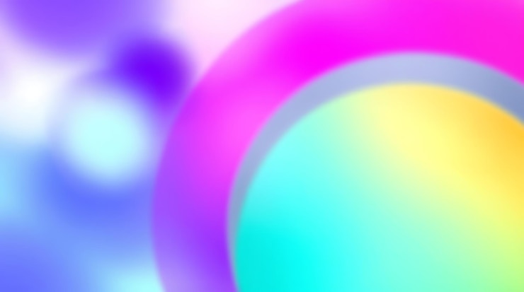 Foto gratuito formas abstractas coloridas y vibrantes