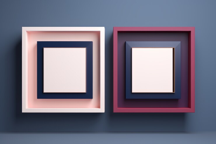 Foto gratuito formas cuadradas geométricas 3d abstractas