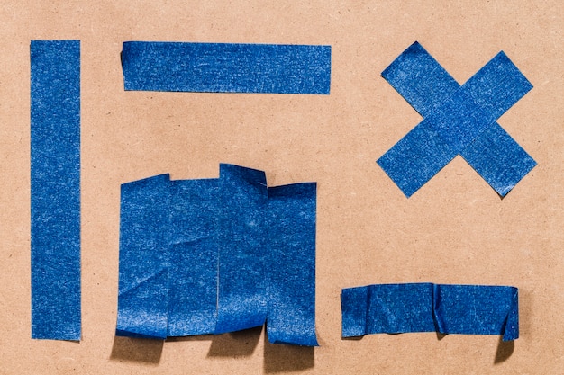 Foto gratuita formas geométricas azules de papel pintado adhesivo