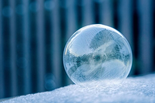 Foto de bola de cristal transparente