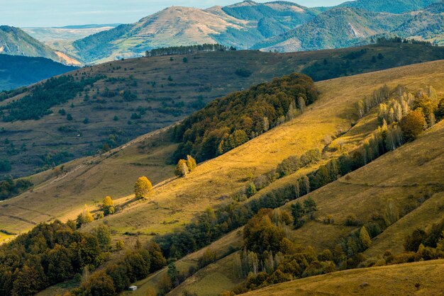 Foto colorida del valle de Ponor, Alba, montañas Apuseni, Cárpatos