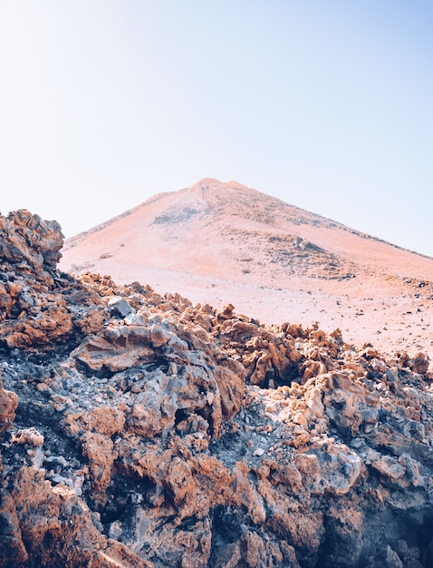 Foto gratuita foto fascinante del hermoso parque nacional del teide en paradores españa