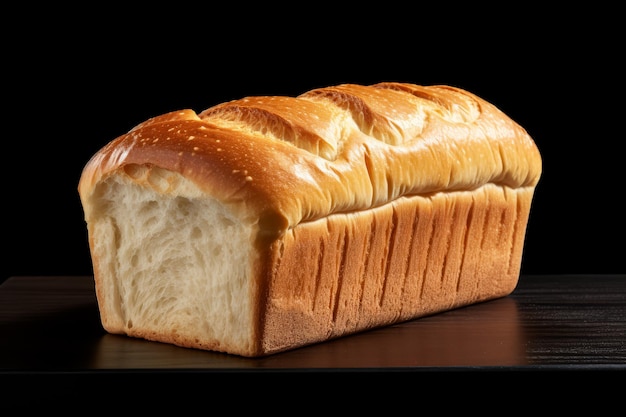 Foto gratuita foto de pan de leche casero sobre fondo negro