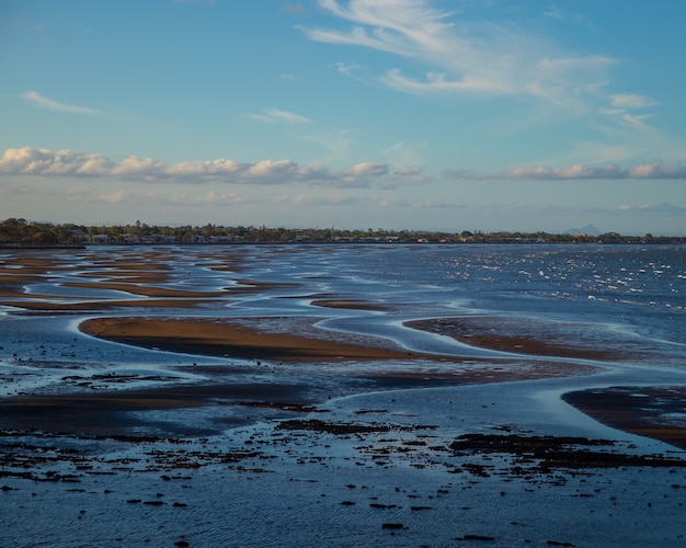 Foto panorámica de una costa de Brzezno Gdansk, Polonia