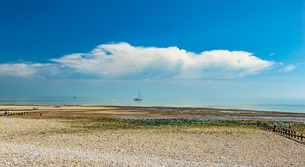 Foto panorámica del parque nacional Seven Sisters en Inglaterra