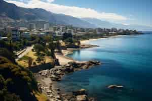 Foto gratuita fotografía de ciudad costera de playa