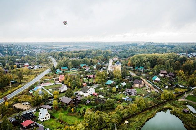 fotografía de la naturaleza desde el aire