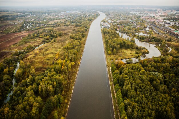 fotografía de la naturaleza desde el aire