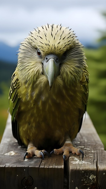 Foto gratuita fotografía de pájaro loro verde