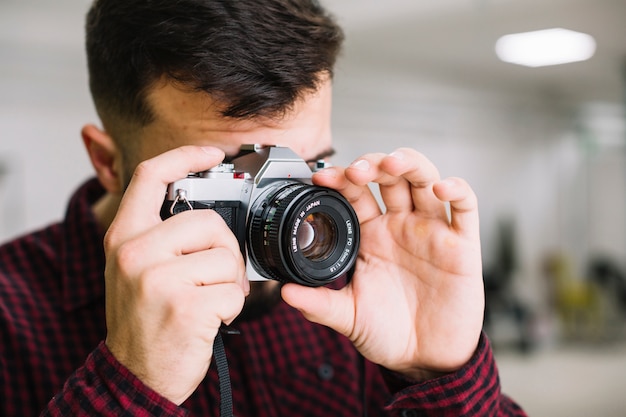 Fotógrafo haciendo foto