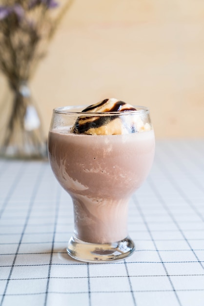 frappe de chocolate con helado de vainilla